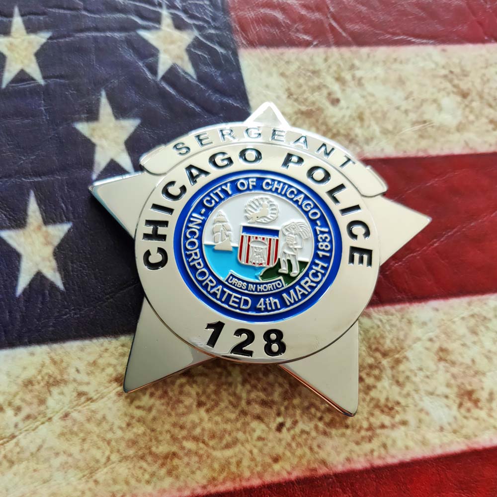 Chicago Police Dept. - Metall Badge / Abzeichen - Sergeant | Chicago ...