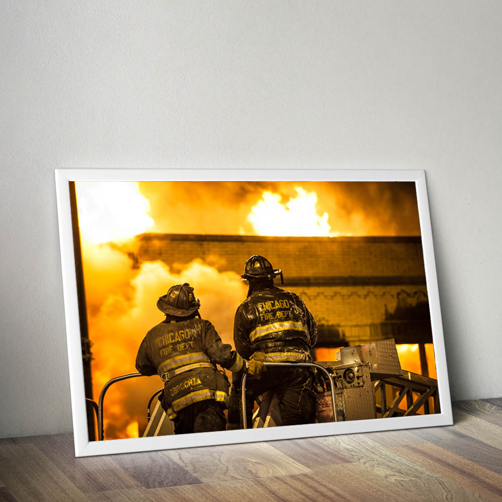 Chicago Fire Dept Firefighter Poster A Cm X Cm Chicago Fire Shop De